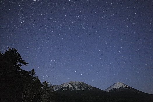 山,星空