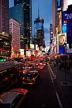 交通,第7大道,时代广场,曼哈顿,纽约
