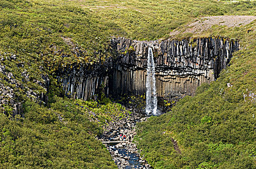 史瓦提瀑布,瀑布,斯卡夫塔菲尔国家公园,冰岛,欧洲