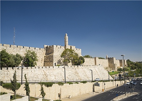 墙壁,耶路撒冷,老城,以色列