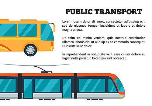 公共交通,海报,矢量,插画,展示,黄色,巴士,电,地铁,商业,运输,白色背景,背景