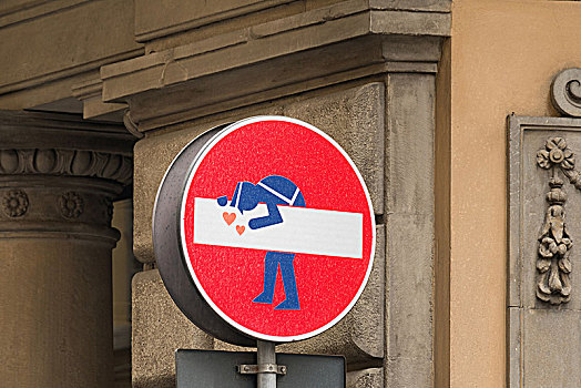 佛罗伦萨,路标,街头艺术