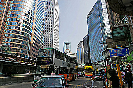 中心,城市,香港