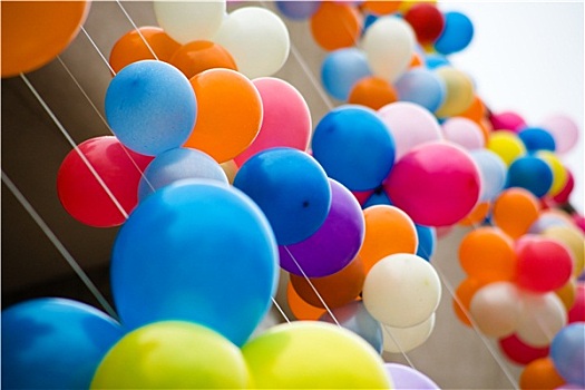彩色,空气,气球