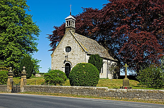 英格兰,北约克郡,教堂,17世纪,西部,农庄,石头