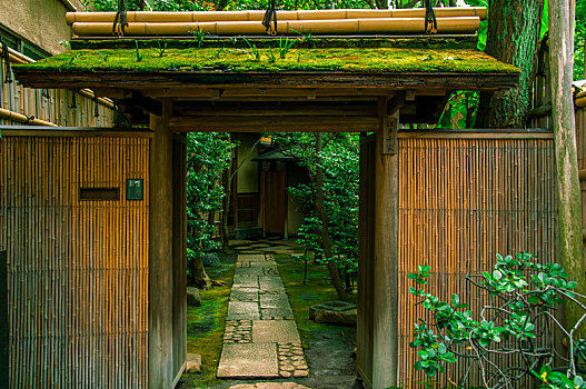 日本东京,上野历史建筑,著名的茶道场