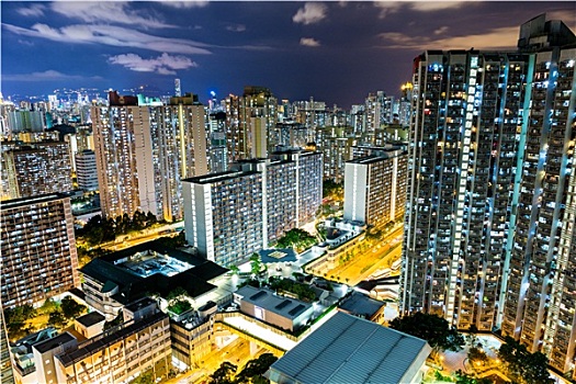 城市生活,香港,夜晚