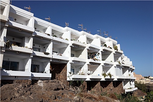 公寓楼,加纳利群岛,富埃特文图拉岛,西班牙