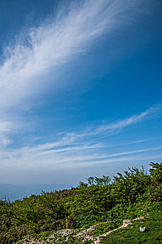 重庆涪陵区和顺镇寺院坪四眼坪风电场上的云