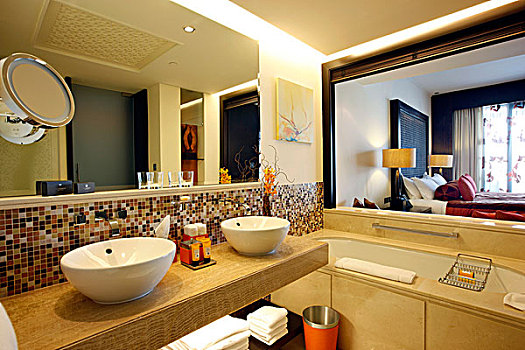 浴室,房间,奢华,酒店,地址,局部,市区,迪拜,阿联酋,中东
