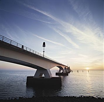 桥,上方,水,荷兰