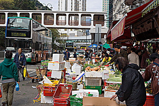 采石场,湾,市场,香港
