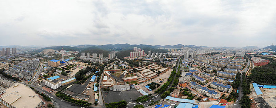 航拍辽宁大连旅顺口区旅顺日俄监狱旧址博物馆