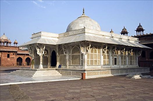 贾玛清真寺,墓地,世界遗产,胜利宫,北方邦,印度,南亚
