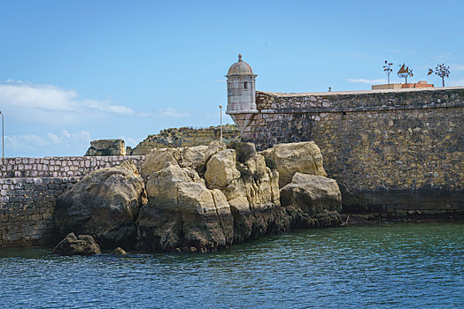 葡萄牙阿尔加维海岸,小镇拉各斯海景