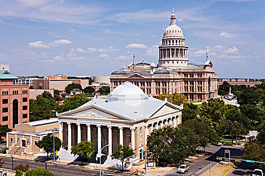 教堂,政府建筑,背景,第一,团结,德克萨斯,美国