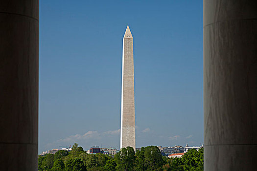 美国,华盛顿特区,华盛顿纪念碑,风景,柱子,杰斐逊,纪念