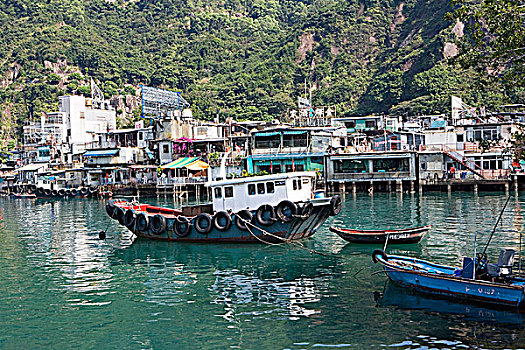 渔船,蒙河,泰国,九龙,香港