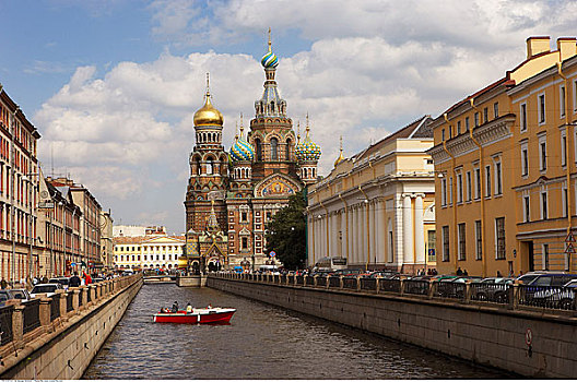 运河,大教堂,圣彼得堡,俄罗斯