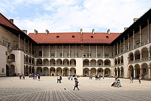 城堡,拱廊,宫殿,克拉科夫,小波兰省,波兰,欧洲