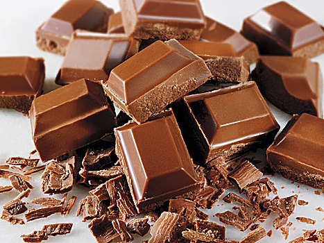 许多,巧克力块