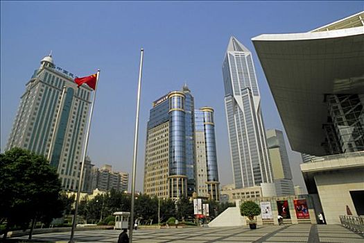 中国,上海,高层建筑,建筑