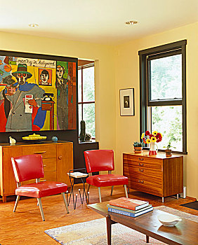 客厅,彩色,绘画
