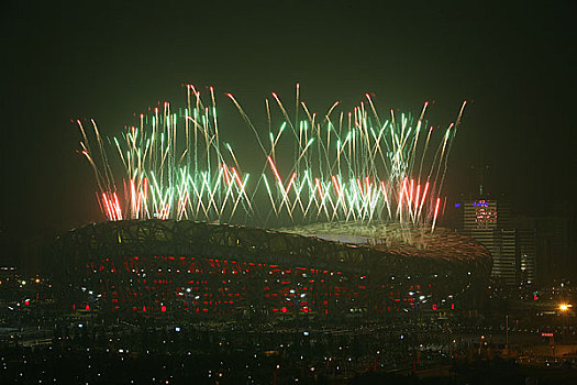 北京奥运会开幕式－鸟巢与焰火