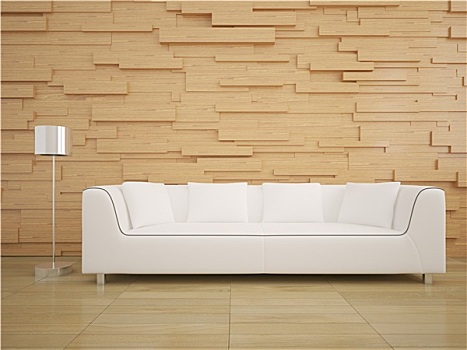 沙发,木头,墙壁,客厅,现代,室内,风格,设计