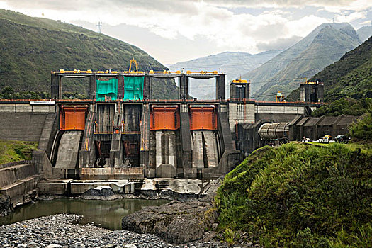 水力发电厂,帕斯塔萨,河,厄瓜多尔,南美