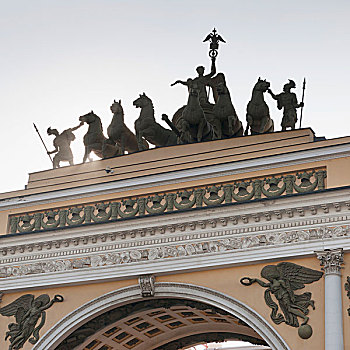 雕塑,建筑,彼得斯堡,俄罗斯