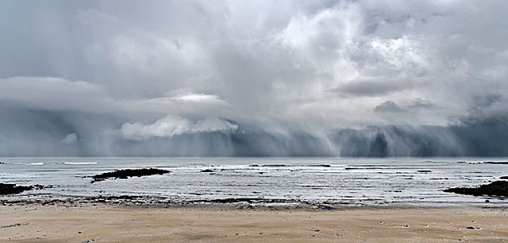 风暴,海岸,斯奈山半岛,冬天,欧洲,冰岛,大幅,尺寸