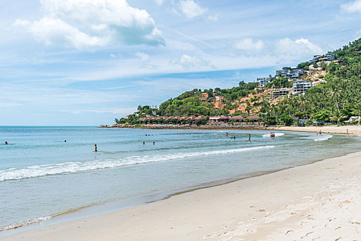 泰国苏梅岛查汶海滩自然风光