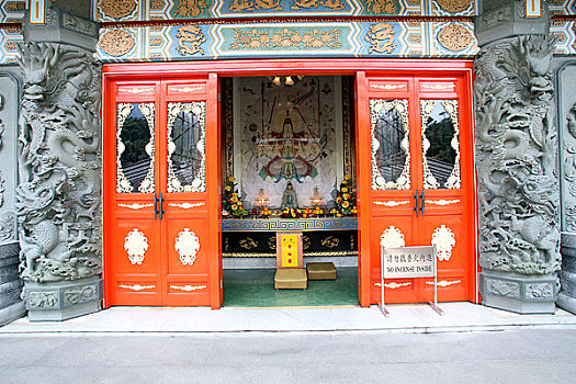 中国香港大屿山宝莲禅寺建筑与石刻