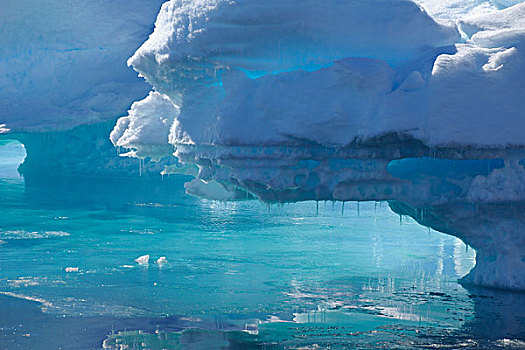 蓝色,冰,格陵兰,海洋,北冰洋,北极