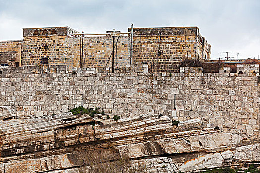 以色列,房子,建造,岩石上,耶路撒冷